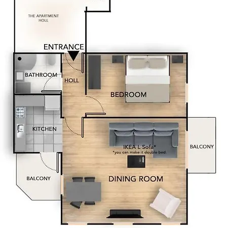 아파트 Cozy Studio In Center Of *